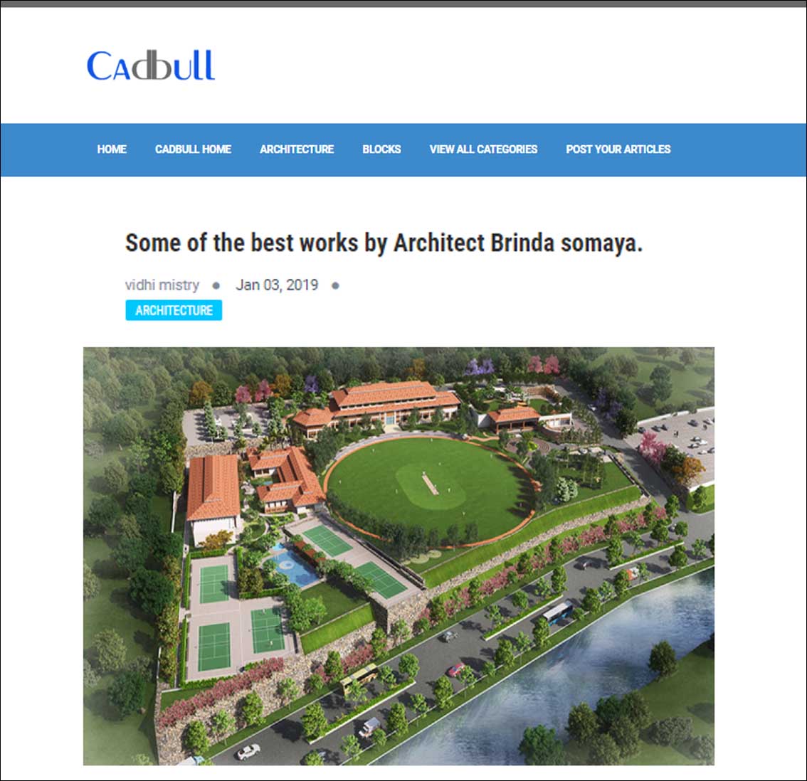 Some of the Best works by Architect Brinda Somaya, Cadbull - January 2019